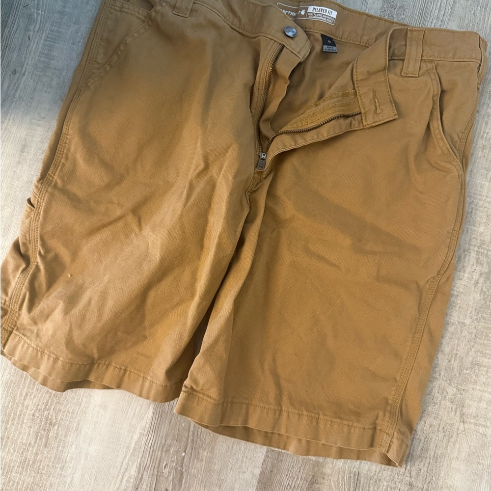 Carhartt Tan Flat Front Men's Shorts